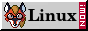 Linux Now! web badge with the mascot, Xenia.